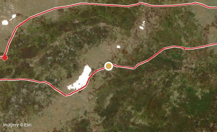 Satellite map showing where "The Climb β High Country" was