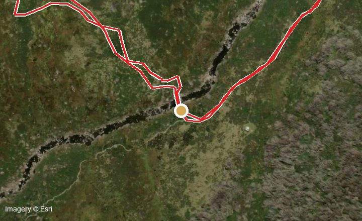 Satellite map showing where "Snowy River Traverse & Suspension Bridge" was